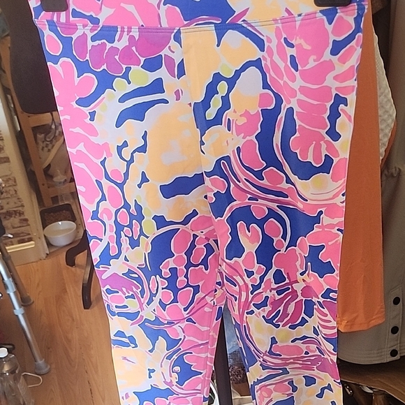 Lilly Pulitzer Other - Vibrant Pink and Blue Patterned Leggings